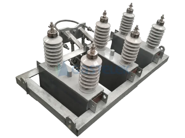 Banco de capacitores tipo poste fijo de 13.8 kV, 300 kVAr