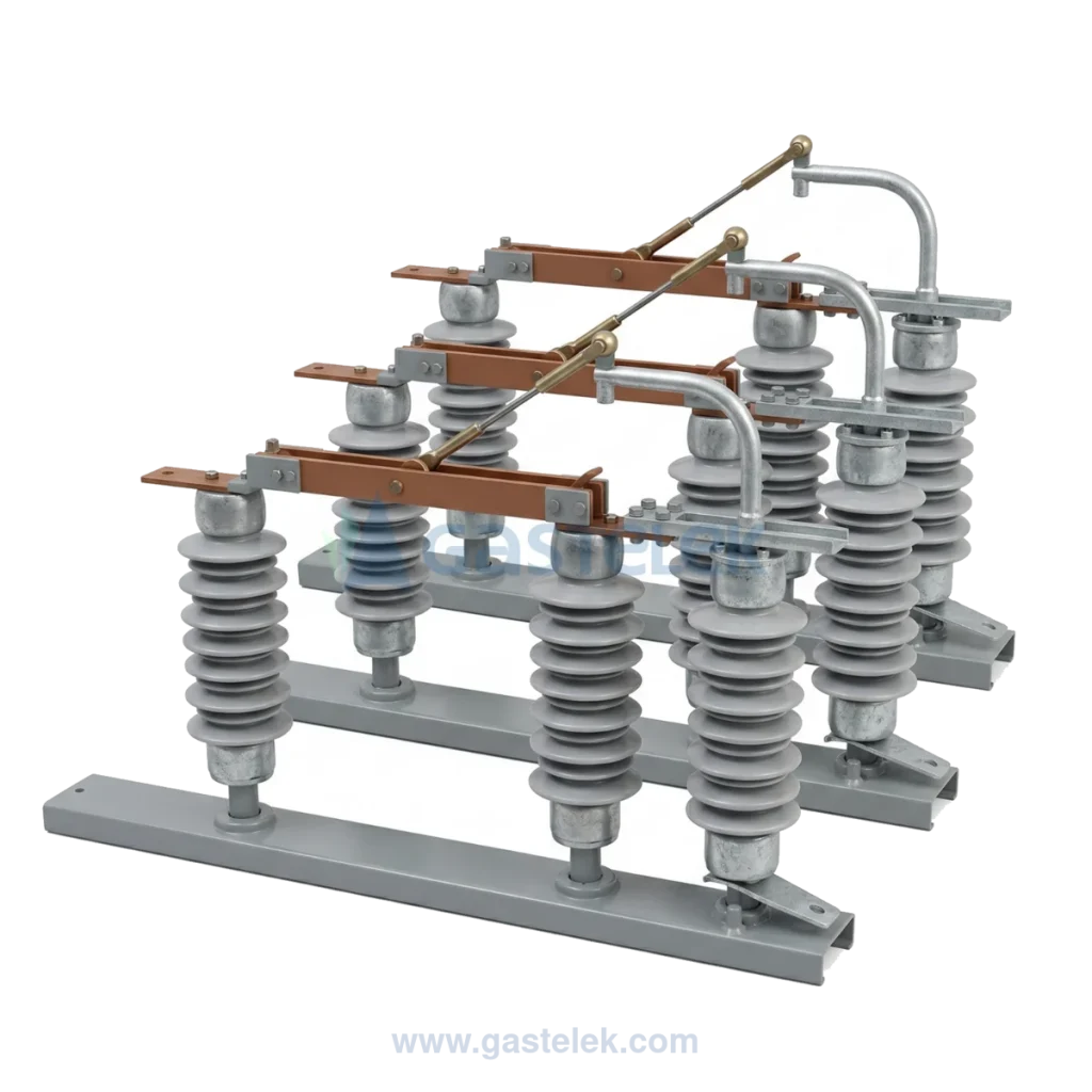 Cuchilla tripolar RTP 25.8 kV, 2000 Amp. IUSA